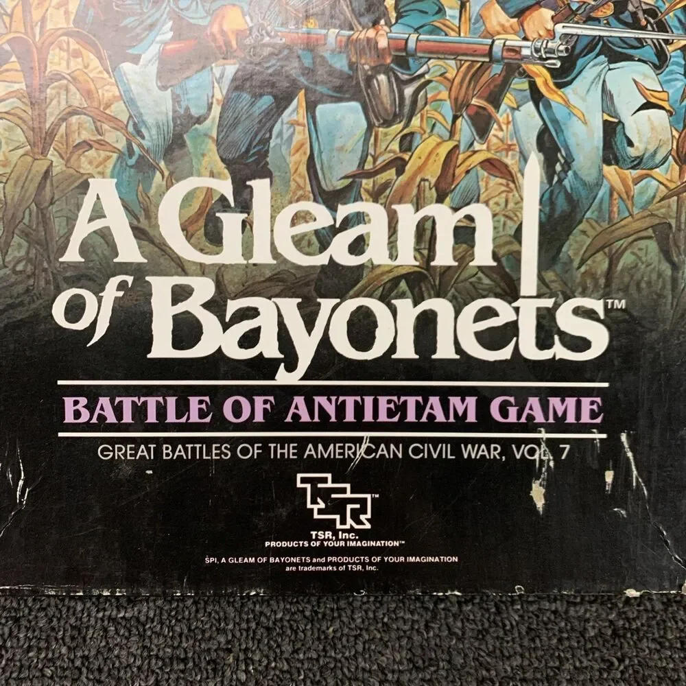 TSR SPI : A Gleam of Bayonets - Battle of Antietam Game - GBACW #7 (UNPUNCHED)